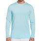 PGA Tour Men's Mixed Media Sun Protection Golf Shirt Blue Size Large