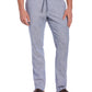 Cubavera Men's Pinstripe Drawstring Pants Blue Size Large