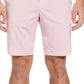PGA Tour Men's Flat Front Heathered Golf Shorts Pink Size 38
