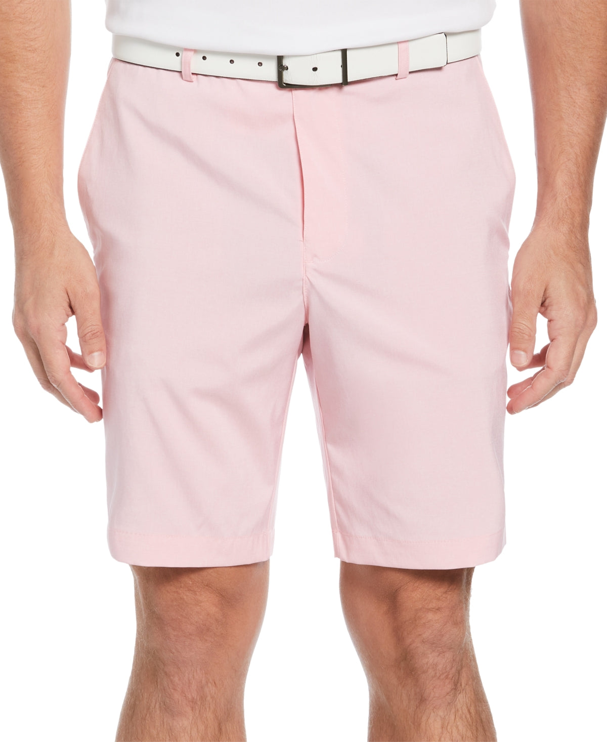 PGA Tour Men's Flat Front Heathered Golf Shorts Pink Size 40