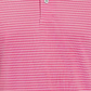 PGA TOUR Men's Single Feeder Stripe Golf Polo Pink Size Large