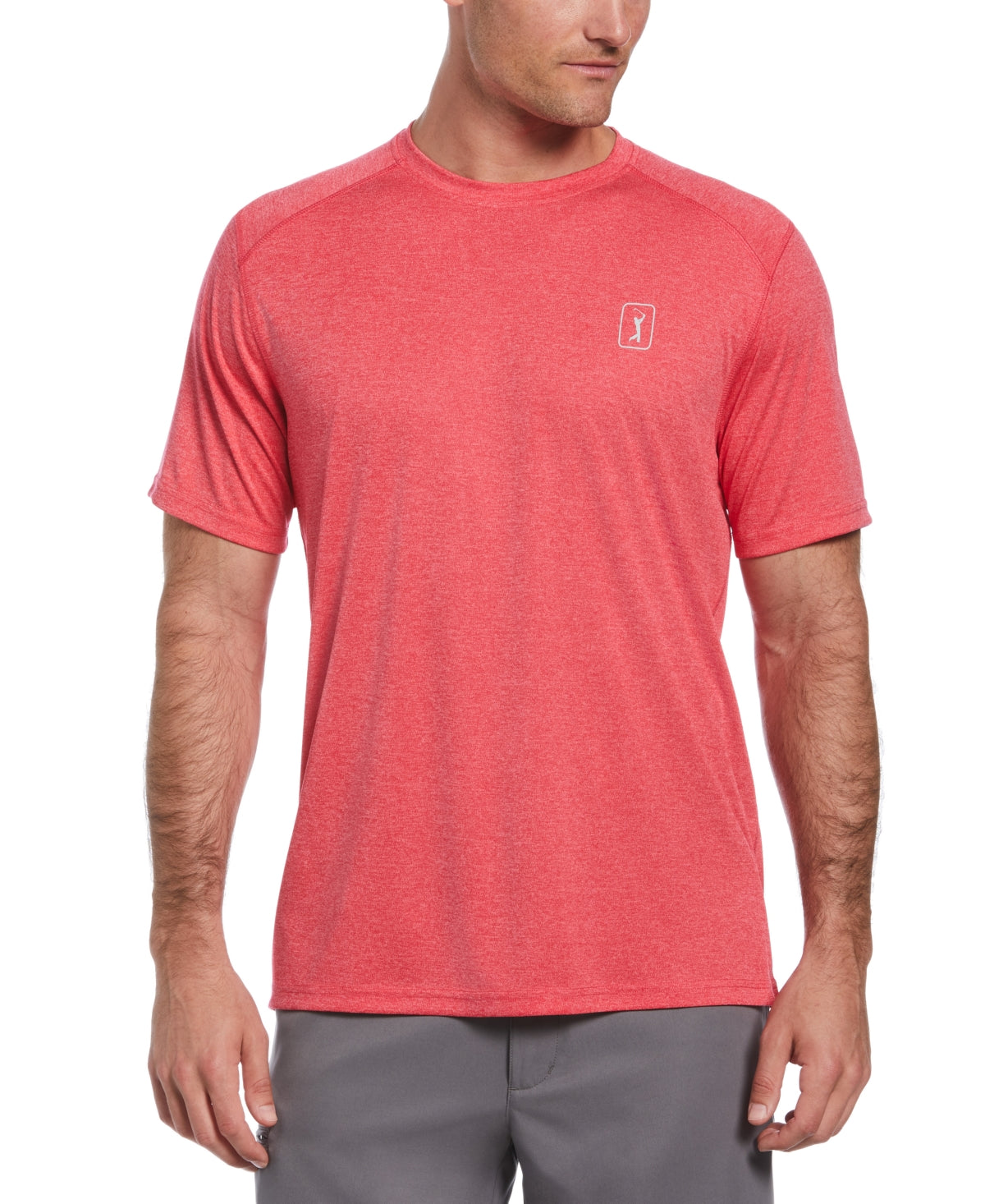 PGA Tour Men's Performance Golf T-Shirt Pink Size Medium