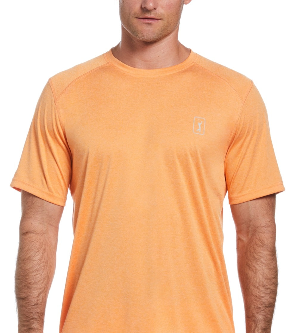 PGA Tour Men's Performance Golf T-Shirt Orange Size Medium