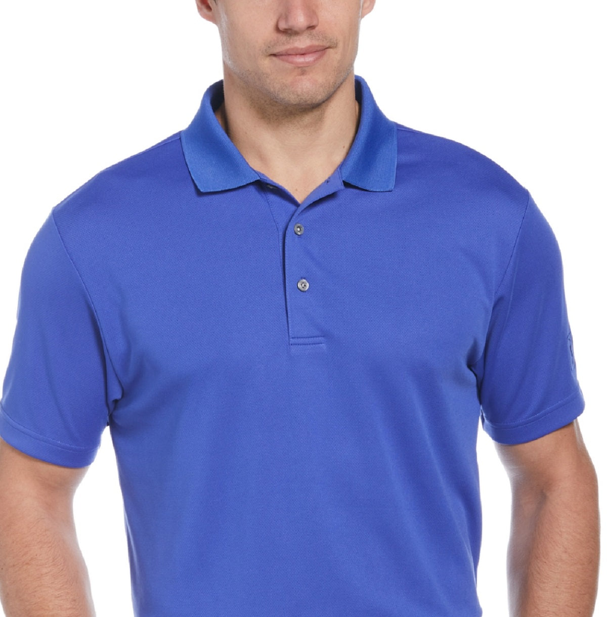 PGA Tour Men's Airflux Golf Polo Blue Size Small