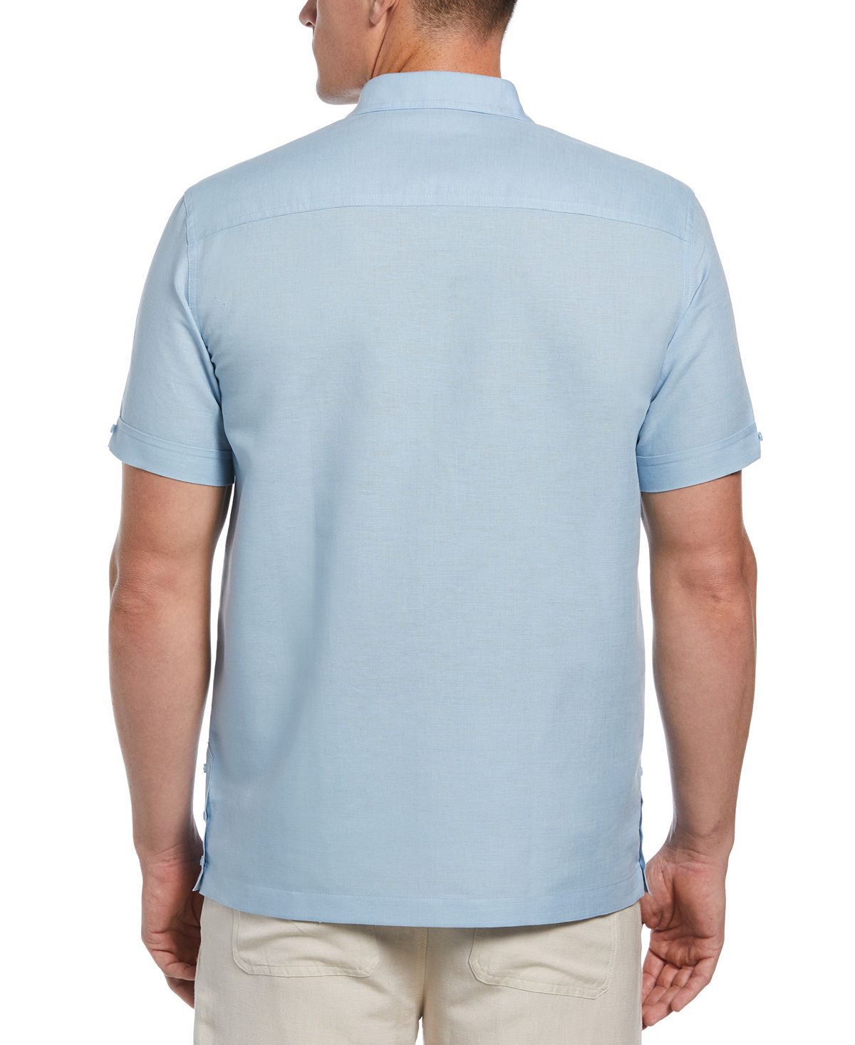 Cubavera Men's Guayabera Shirt Blue Size M