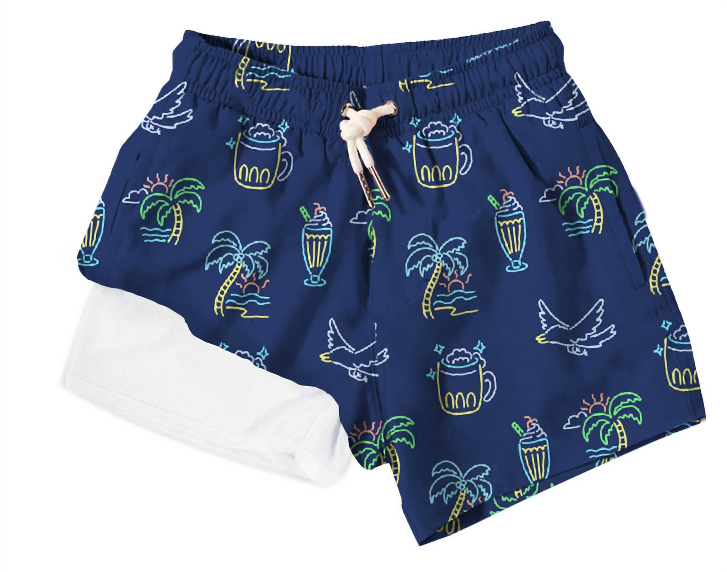 Bermies - Boy's Lined Bermies Swim Trunks