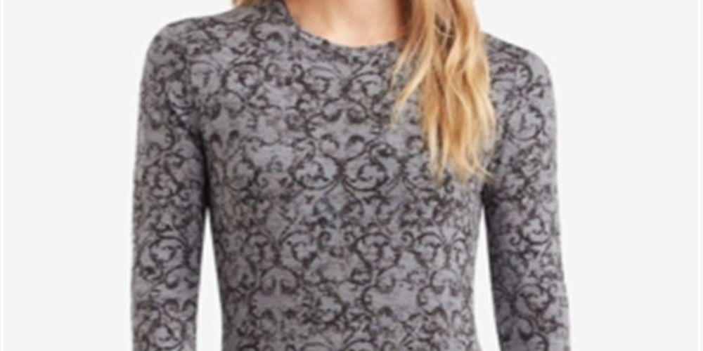 Cuddl Duds Women's Softwear Stretch Long Sleeve Crew Shirt Black Size M