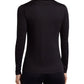 Cuddl Duds Women's Climatesmart Long Sleeve Crewneck Top Black Size Medium