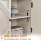 33.6' Retro Wooden Sideboard Buffet Cabinet with Storage