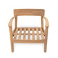Mallorca Acacia Wood Club Chair With Seat Cushion