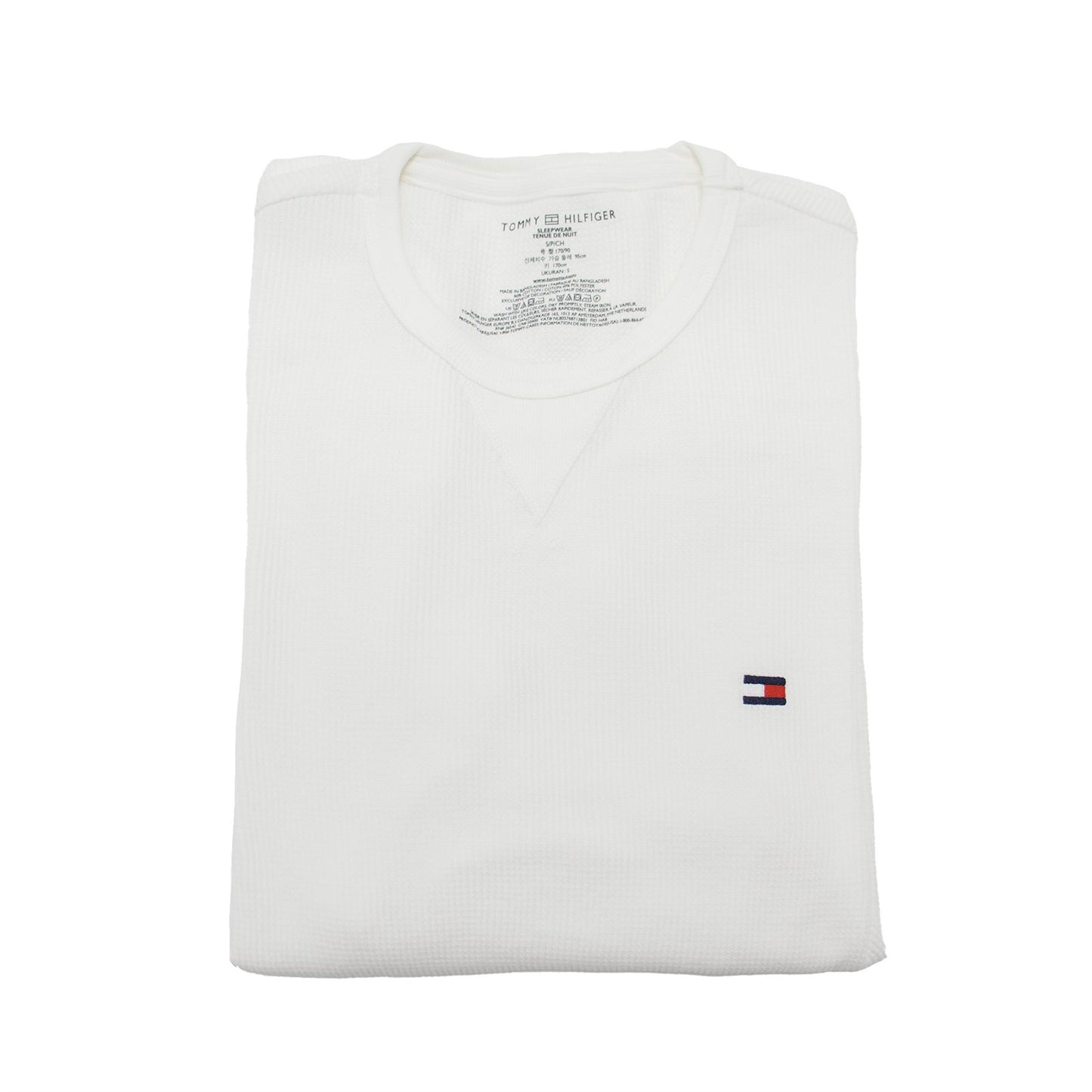 Tommy Hilfiger Men's Long Sleeve Thermal Shirt White Size Large