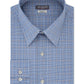 Van Heusen Men's Englsh Bl Big & Tall Flex All Over Stretch Tall Fit Check Print Dress Shirt Blue Size XL