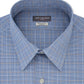 Van Heusen Men's Englsh Bl Big & Tall Flex All Over Stretch Tall Fit Check Print Dress Shirt Blue Size XL