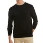 Tommy Hilfiger Men's Signature Solid Crew Neck Sweater Black Size X-Large