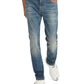 Tommy Hilfiger Men's Th Flex Slim Fit Flannel Brushed Denim Jeans Blue Size 36X34