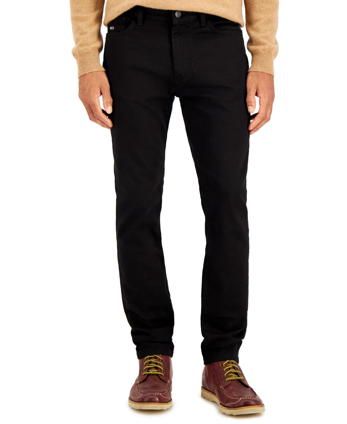 Tommy Hilfiger Men's Slim Fit Fade Proof Jeans Black Size 30X30