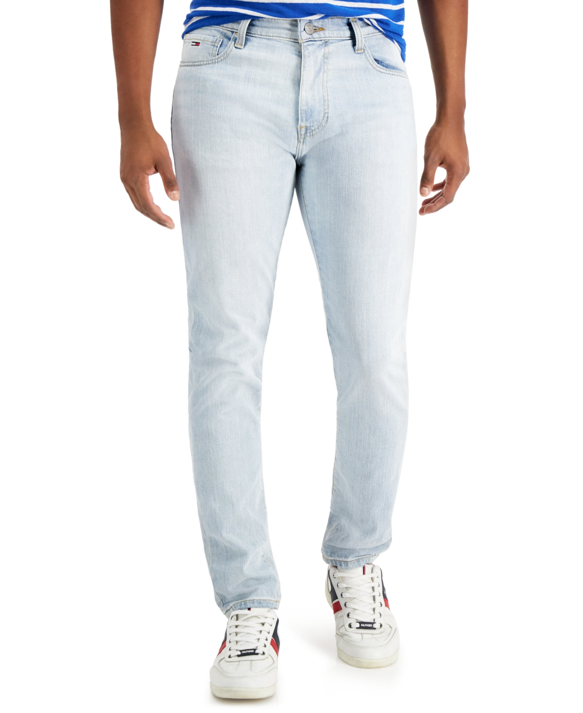Tommy Hilfiger Men's Slim Fit Adam Tapered Jeans Blue Size 34X32