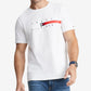 Tommy Hilfiger Men's Flag Stripe Short Sleeve T Shirt White Size Small