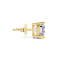 Aamiaa - Women's Cushion Shape 4 Prong Push Back Studs