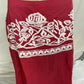 Chakeris - Women's Floral Embroidered Midi Skirt