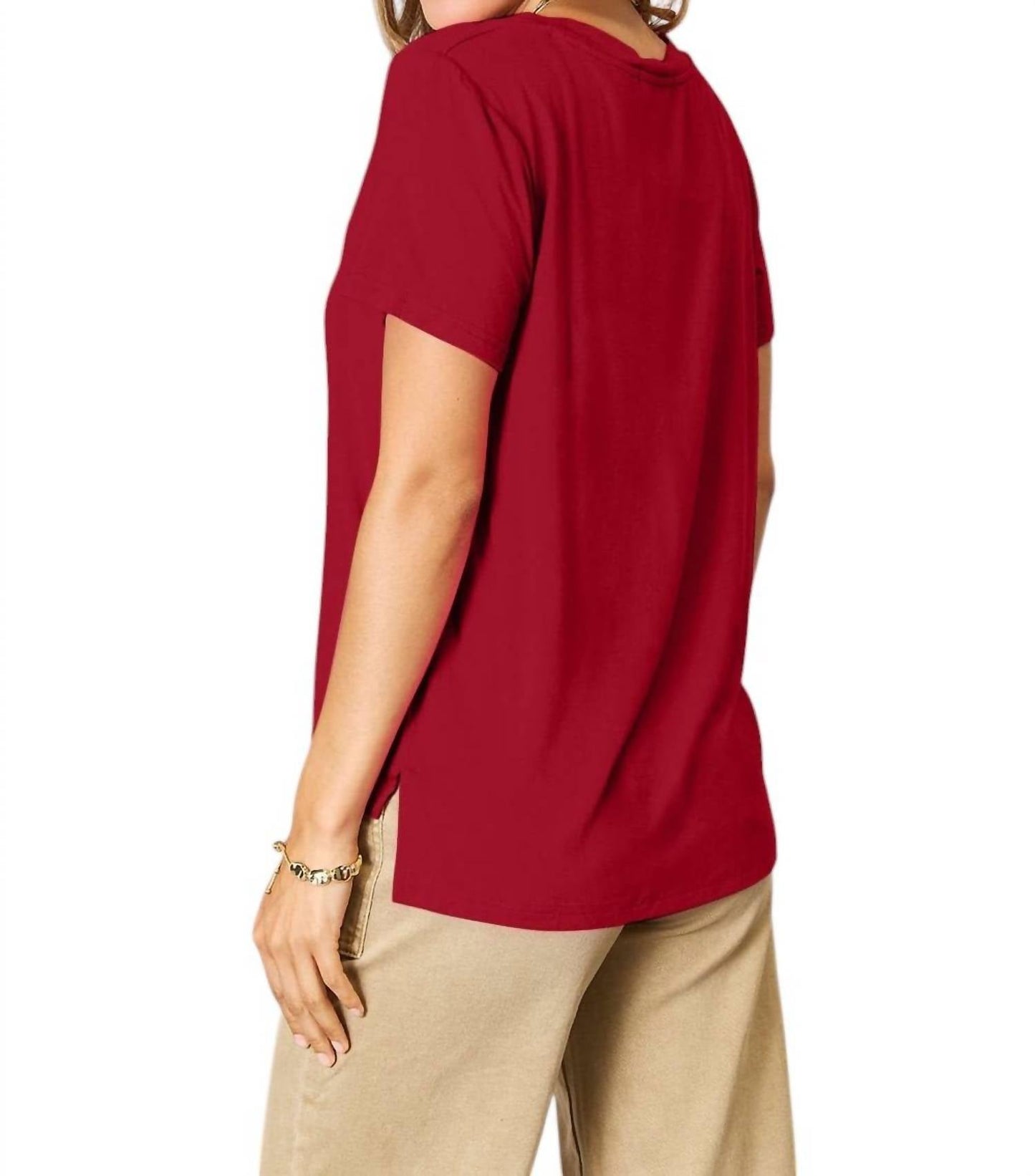 Basic Bae - Full Size Round Neck Short Sleeve T-Shirt