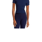 Donni Ribbed Jersey Crew Tee Navy