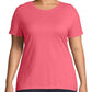 JMS by Hanes Women's Short Sleeve Tee Pink Size 3X