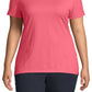 JMS by Hanes Women's Short Sleeve Tee Pink Size 3X