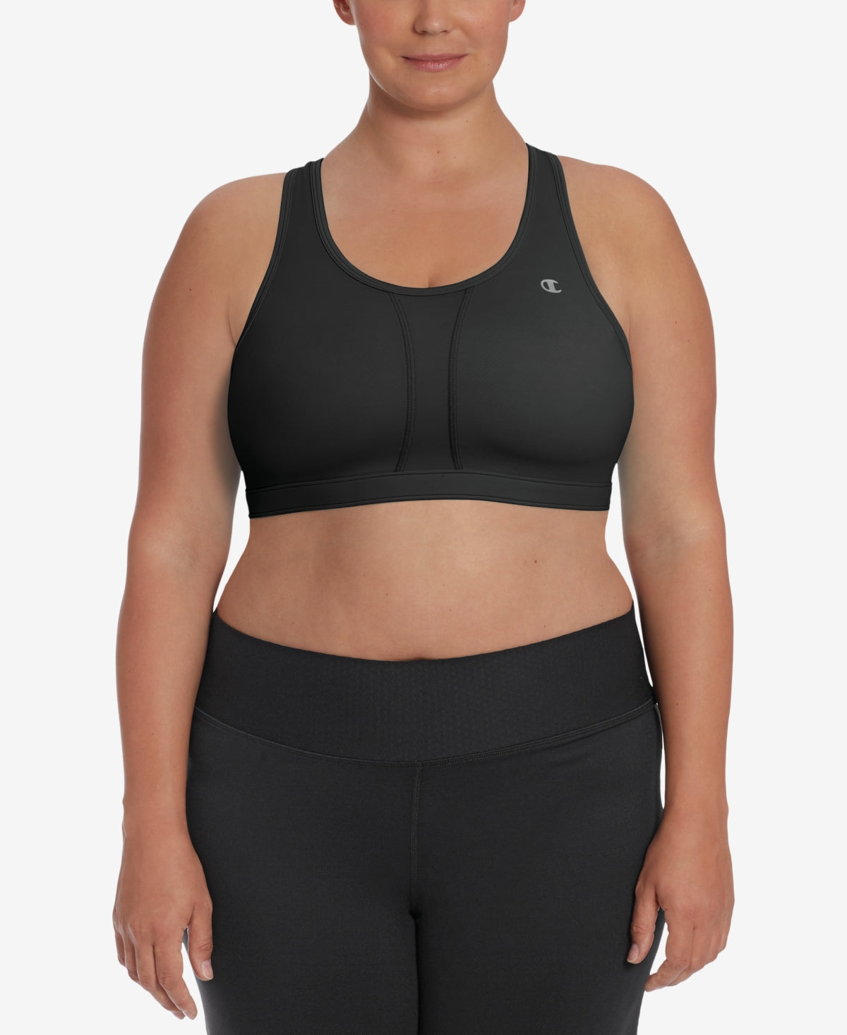 Champion Women's The Vented Plus Sports Bra Black Size 2X