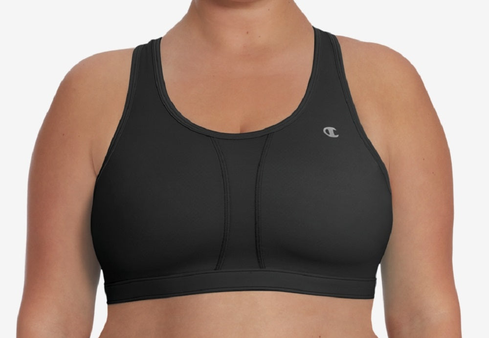Champion Women's The Vented Sports Bra Black Size 4X