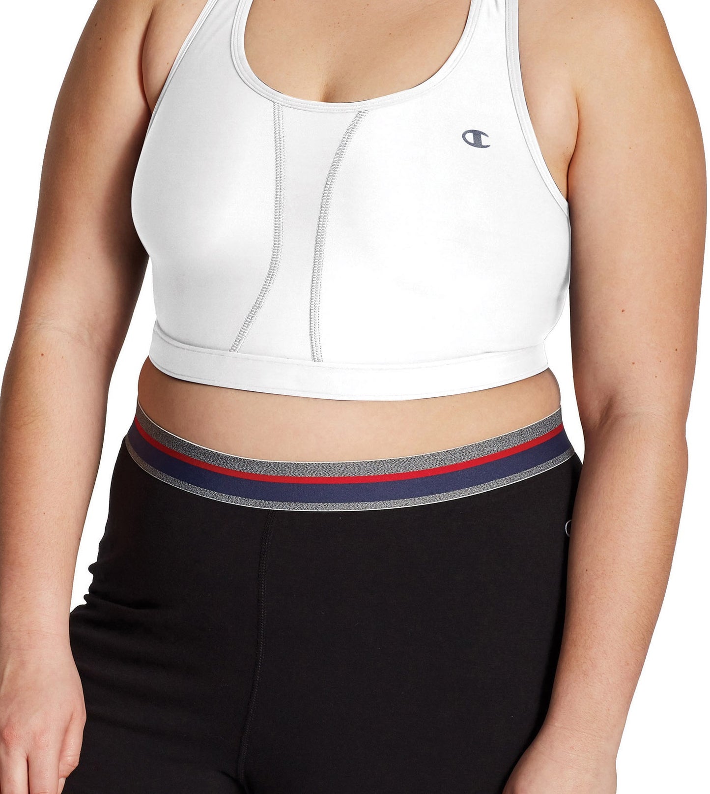 Champion Women's Vented Compression Plus Sports Bra White Size 4X