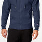 Champion Men's Powerblend Fleece Zip Hoodie Blue Size Small