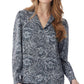 Jones New York Women's Simplified Utility Blouse Top Grey Size Large