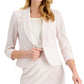 Kasper Women's Shawl Neck Peplum Jacket Pink Size 10