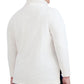 Jones New York Women's Cotton Side Slits Turtleneck Top White Size 2X