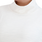Jones New York Women's Cotton Side Slits Turtleneck Top White Size 2X
