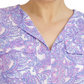 Jones New York Women's Paisley Print Simplified Utility Blouse Blue Size 2X