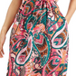 INC International Concepts Women's Printed Tired Maxi Dress Pink Size 4