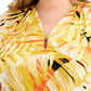 Kasper Women's Printed Cap Sleeve Top Orange Size 1X