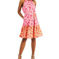 INC International Concept Women's Printed Belted A Line Dress Pink Size 4