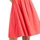 INC International Concepts Women's Tie Detail Fit & Flare Dress Red Size 16