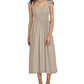 INC International Concepts Women's Smocked Ruffled Dress Brown Size 10