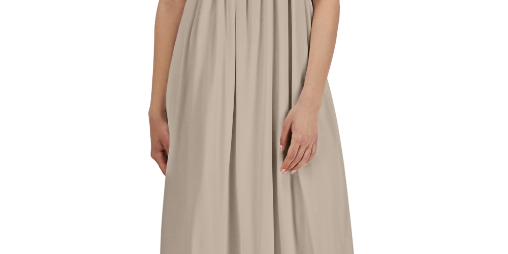 INC International Concepts Women's Smocked Ruffled Dress Brown Size 10