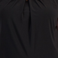Kasper Women's Faux Leather Trim Twisted Top Black Size 2X
