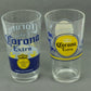Corona Extra La Cerveza Mas Fina Pub Pint Glasses Set of 2 16oz Beer Cup Drink