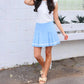 2.7 August Apparel - Danielle Pleated Skort
