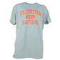 NCAA Adidas Florida Gators Football Gray Tshirt Tee Mens Short Sleeve Crew Neck