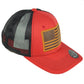United States USA Flag Patch Mesh Trucker American Snapback Curved Bill Hat Cap