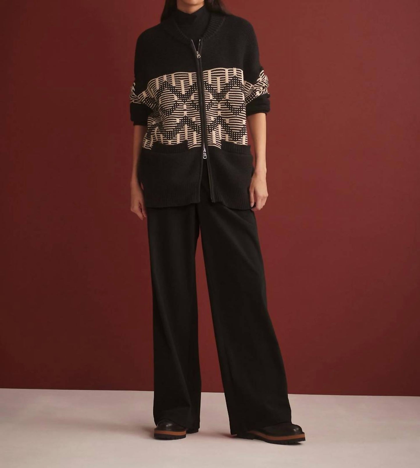 Varley - Linnea Fairisle Knit Jacket