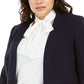 Bar III Women's Open Front Blazer Black Size 1X